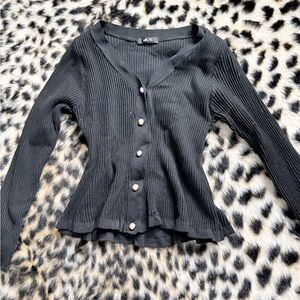 MCS Black Women's Cardigan Sweater